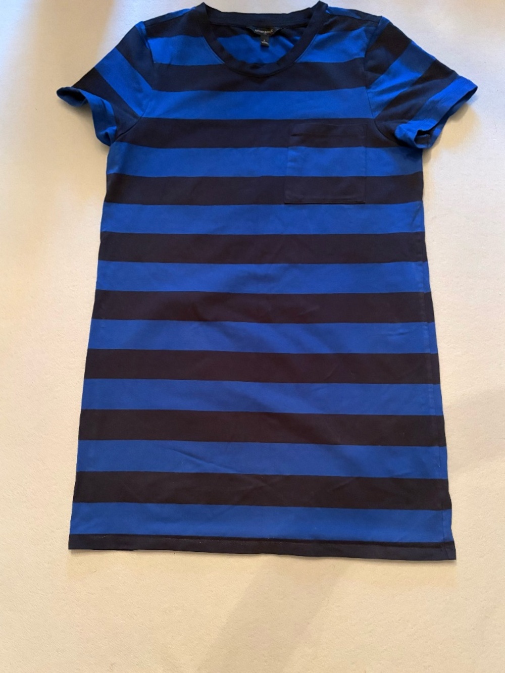 Banana Republic Classic Striped T-Shirt Dress Large L